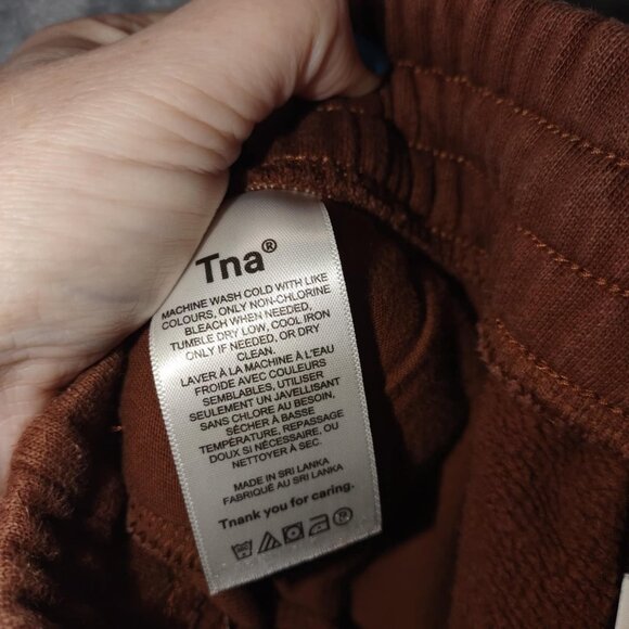 TNA‎ Extra Fleece Brown Sweat Shorts – Size XS Cozy Loungewear Fleece Earth Tone - Picture 9 of 10